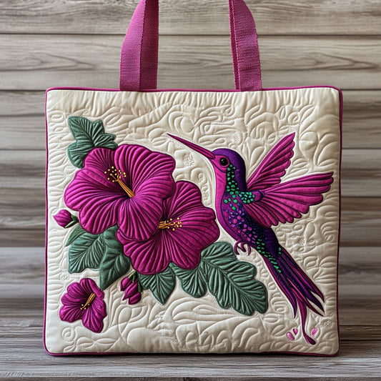 Vivid Hummer CP2709062CL Quilted Tote Bag