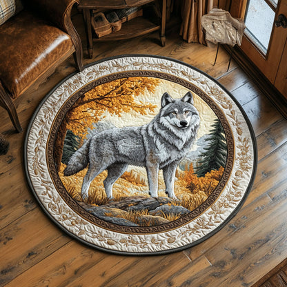 Soul of Wolf CW0608015CL Quilted Round Mat