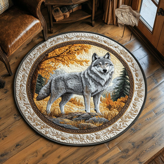 Soul of Wolf CW0608015CL Quilted Round Mat