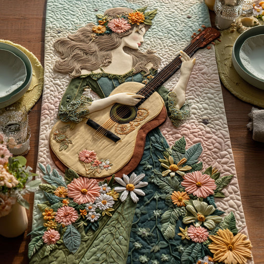 Floral Melody CW2705502CL Quilted Table Runner