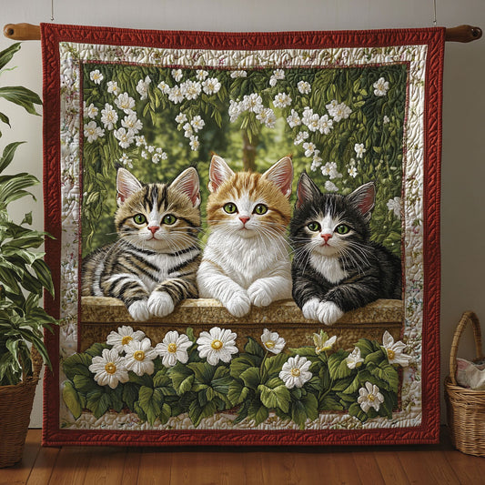 Bloom Garden Cat CW0701001CL Quilt