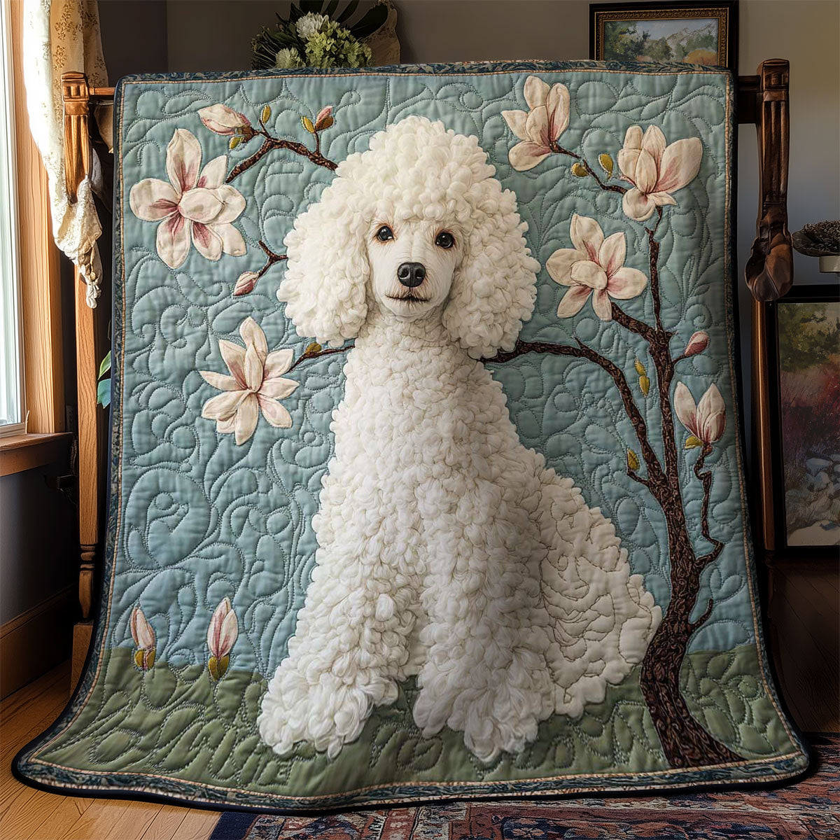 Snowy Poodle WN1803127CL Quilt