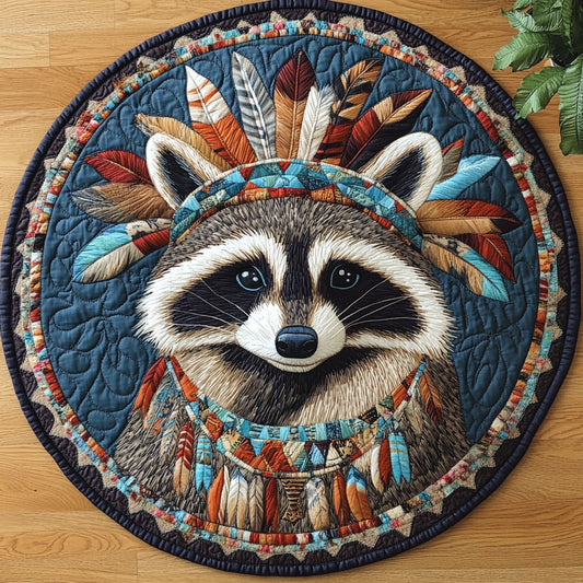 Native Raccoon CM2404032CL Quilted Round Mat