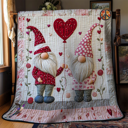 Heart Gnome WN0412022CL Quilt