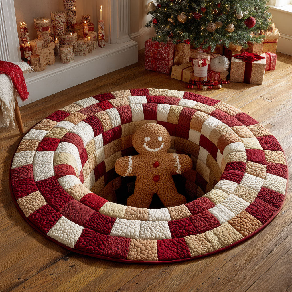 Gingerbread Pop CW1811013CL Quilted Round Mat