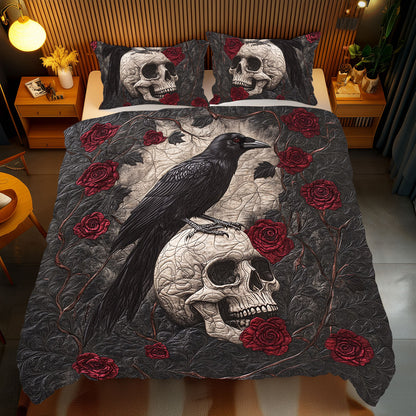 Raven And Skull WU2612006CL Duvet Cover Set