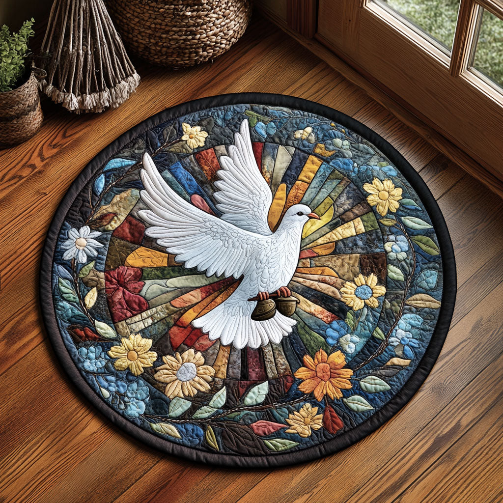 Peace Wings WY2904067CL Quilted Round Mat