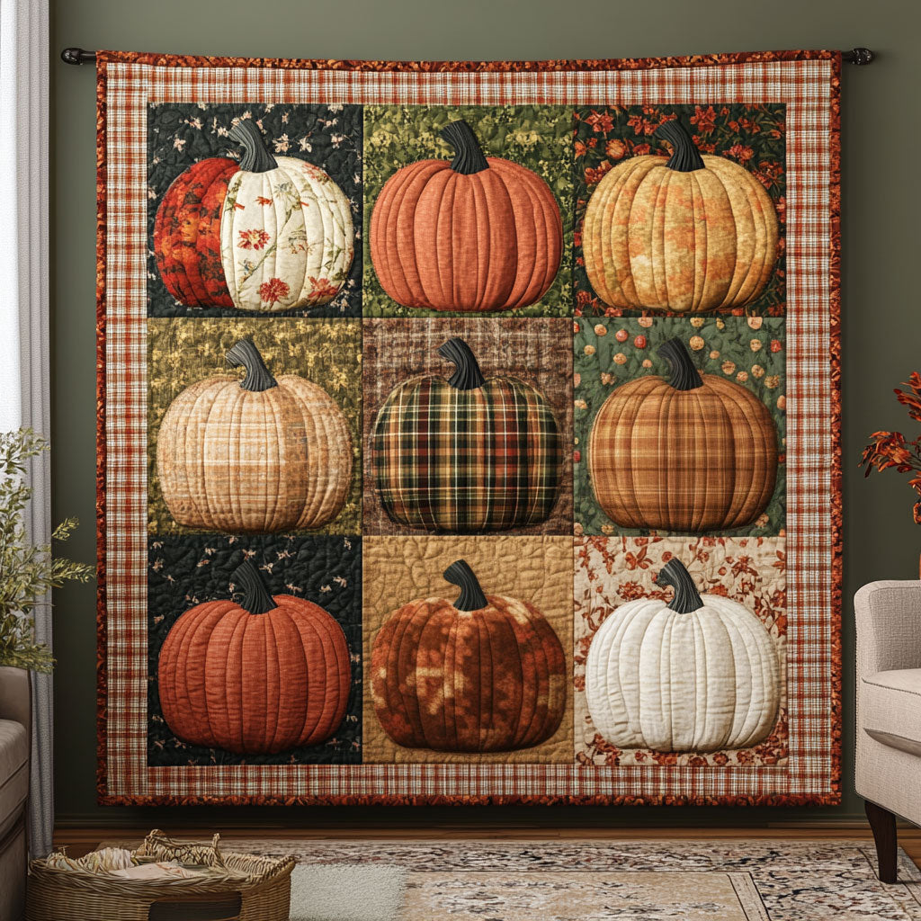 Pumpkin Patchwork DH1809008CL Quilt