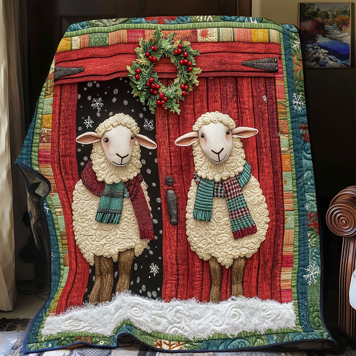 Merry Sheep CP1711084CL Quilt