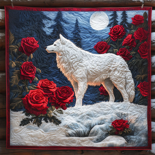 Wolf With Rose LT1509065CL Quilt