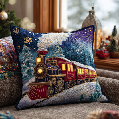 Christmas Train CW0110058CL Quilt Pillow Case