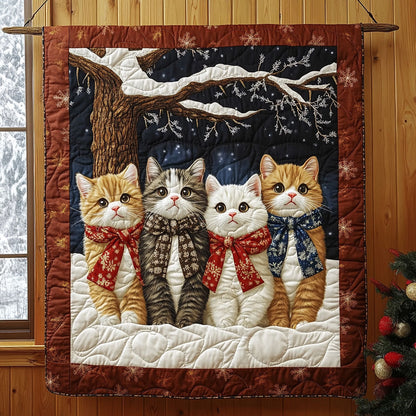 Winter Cats KL2411012CL Quilt