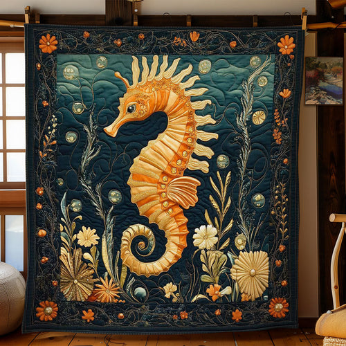 Seahorse Garden WN2503124CL Quilt