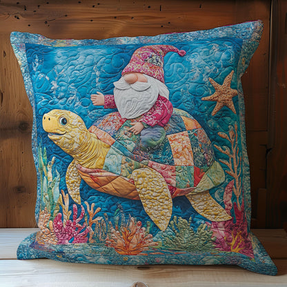 Gnome In Ocean WY0602087CL Quilt Pillow Case