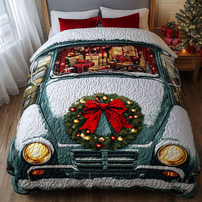Truck Under the Snow WN1111089CL Duvet Cover Set