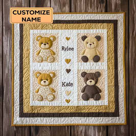 Cuddle Cubs WJ1107005CL Personalized Baby Quilt