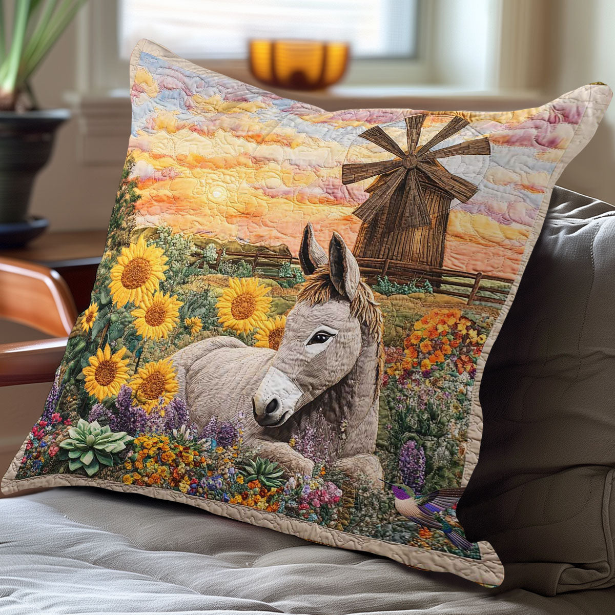 Donkey Blossom WN2111064CL Quilt Pillow Case