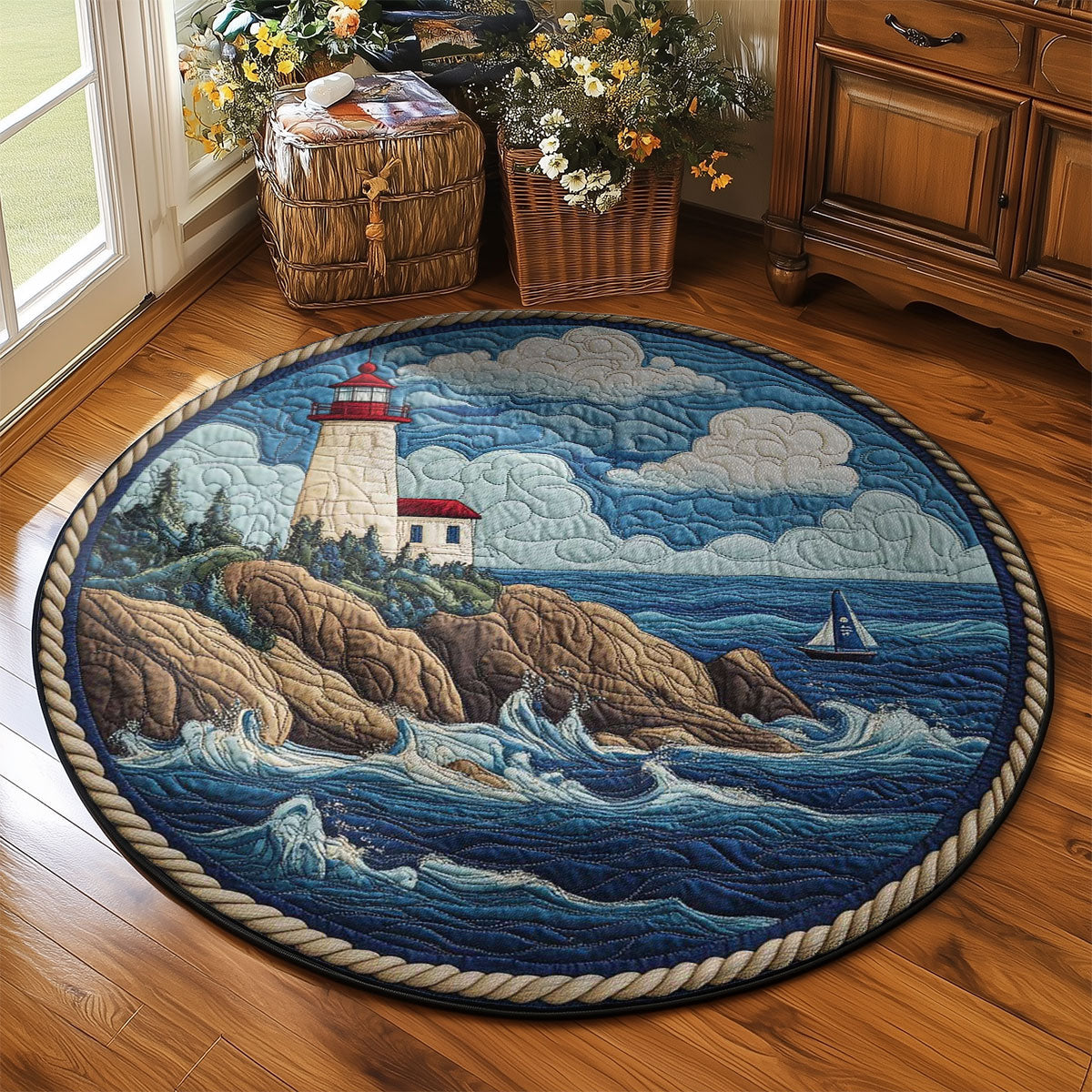 Lighthouse Keeper’s Watch WN2503151CL Quilted Round Mat