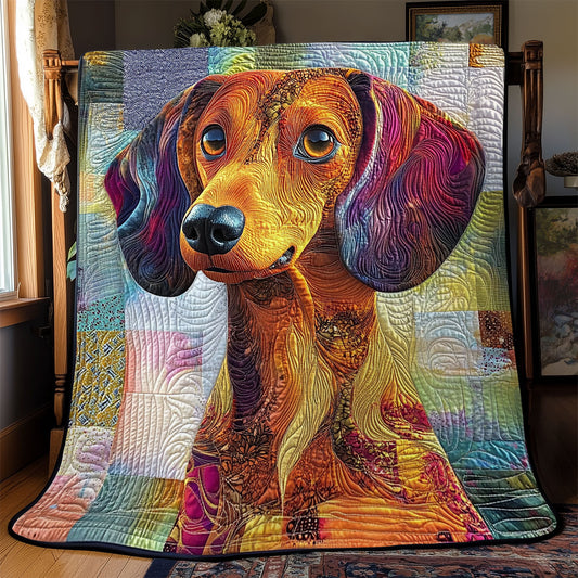 Dachshund Artistic YR0402009CL Quilt