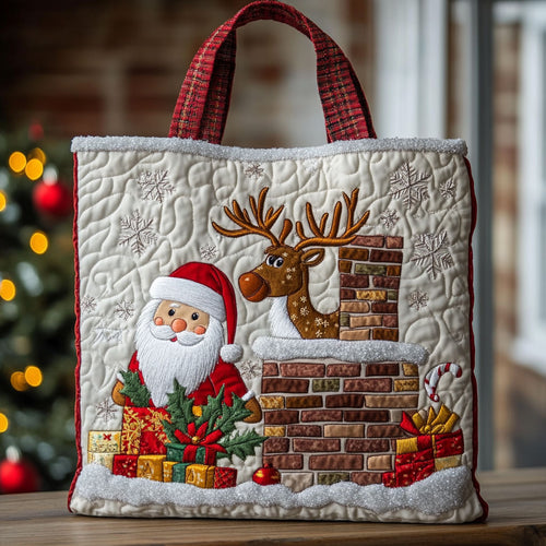 Chimney Santa Magic CW1811050CL Quilted Tote Bag