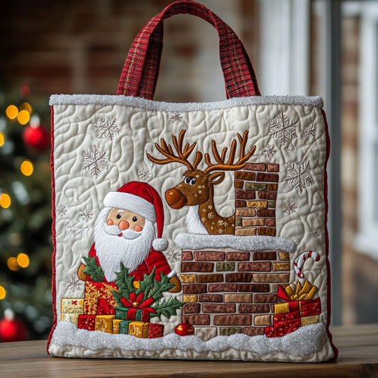 Chimney Santa Magic CW1811050CL Quilted Tote Bag