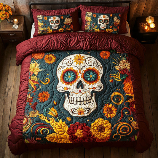 Eternal Bloom Skull WY1108052CL Duvet Cover Set