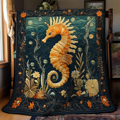 Seahorse Garden WN2503124CL Quilt