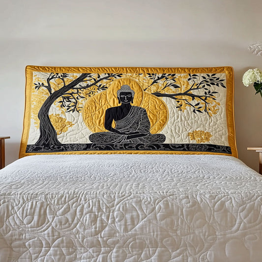 Zen Buddha WN3012056CL Quilted Headboard Slipcover