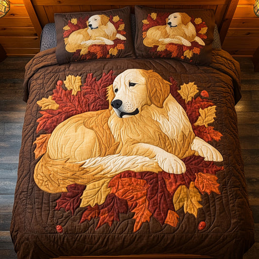 Golden Among Leaf CP2306003CL Duvet Cover Set