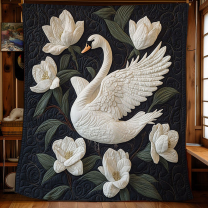 Magnolia And Swan WY2403043CL Quilt