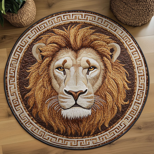 Fierce Lion WN1807052CL Quilted Round Mat