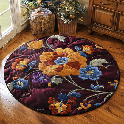 Enchanted Garden WP0705009CL Quilted Round Mat
