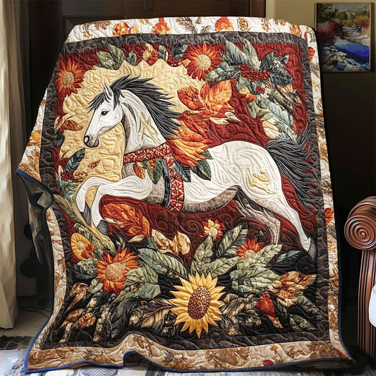 Horse In Forest WY0301048CL Quilt