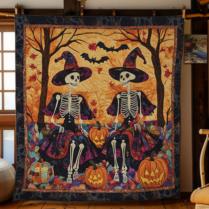 Skeletons' Halloween WN1401023CL Quilt