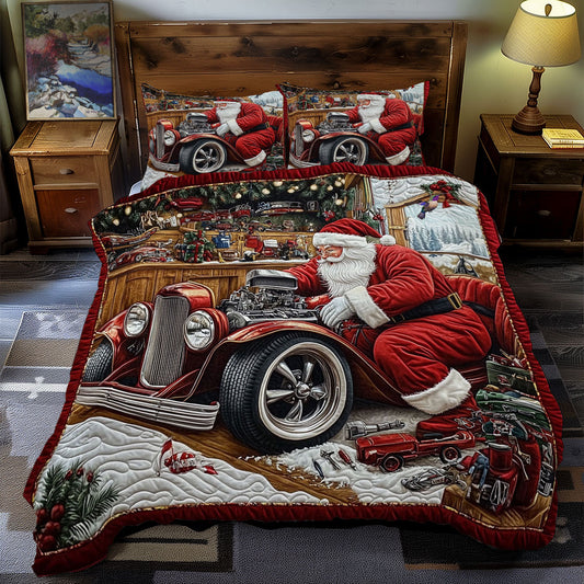 Car Mechanic Santa Claus WY0712056CL Duvet Cover Set