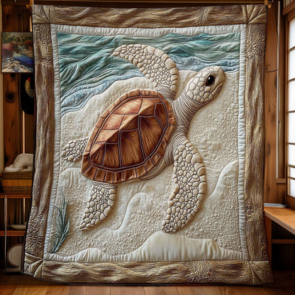 Turtle Portrait WY2101083CL Quilt