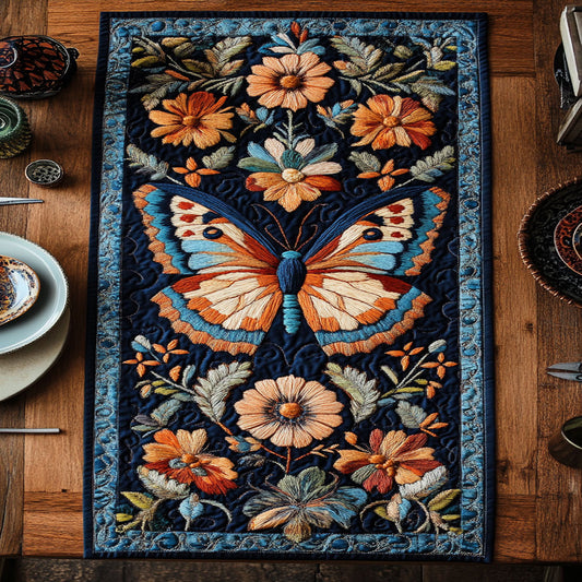 Fluttering Blooms CP0505031CL Quilted Table Runner