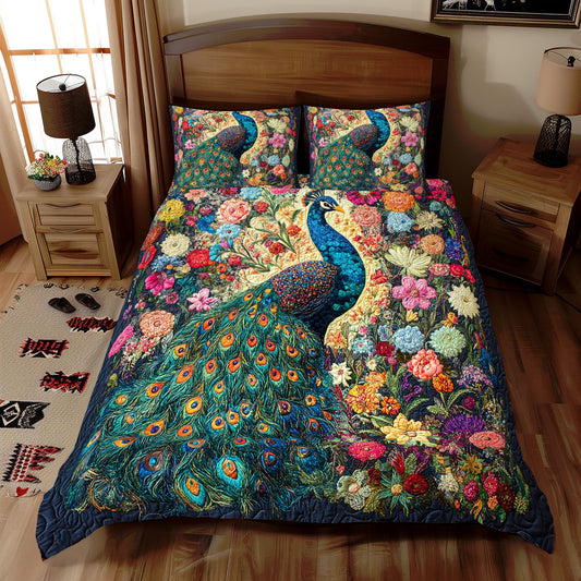 Peacock Flower WX0612064CL Duvet Cover Set
