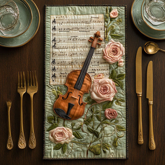 Melody In Bloom CP3005022CL Quilted Table Runner
