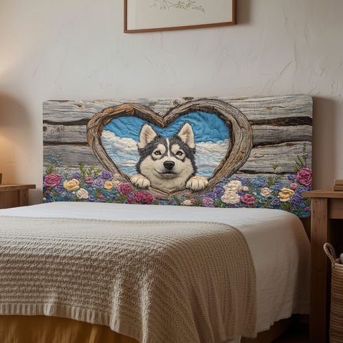 Husky Garden Love CW2012021CL Quilted Headboard Slipcover