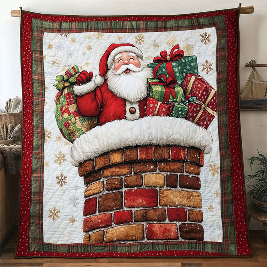 Santa Winter Chimney WN1811100CL Quilt