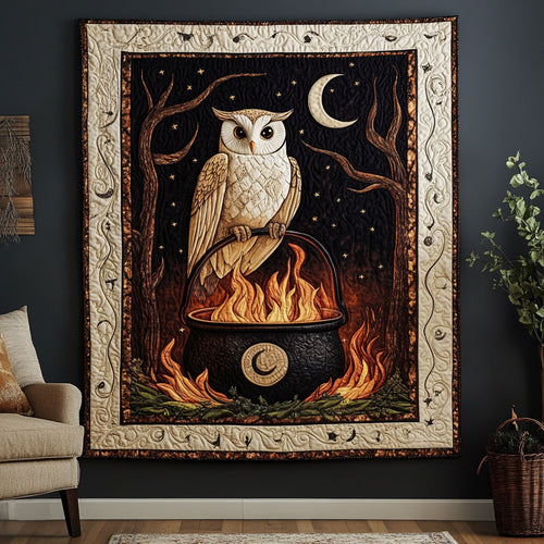 Owl And Mystic Flame DH2309023CL Quilt