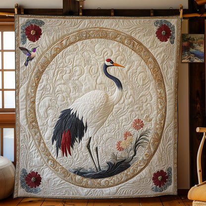 Crane In Harmony WN2312026CL Quilt