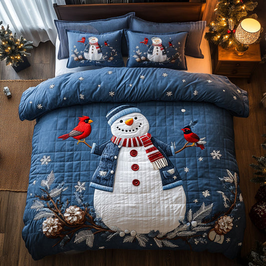 Rustic Snowman WN2509057CL Duvet Cover Set