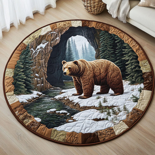 Mountain Bear CW1001078CL Quilted Round Mat