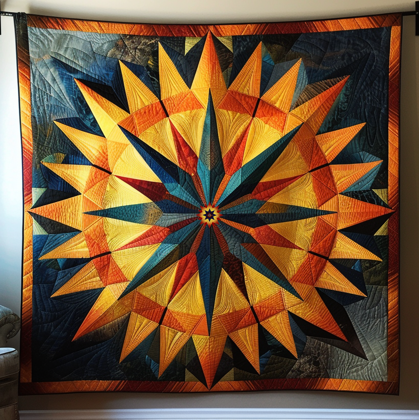 Native Sunburst WJ1912028CL Quilt