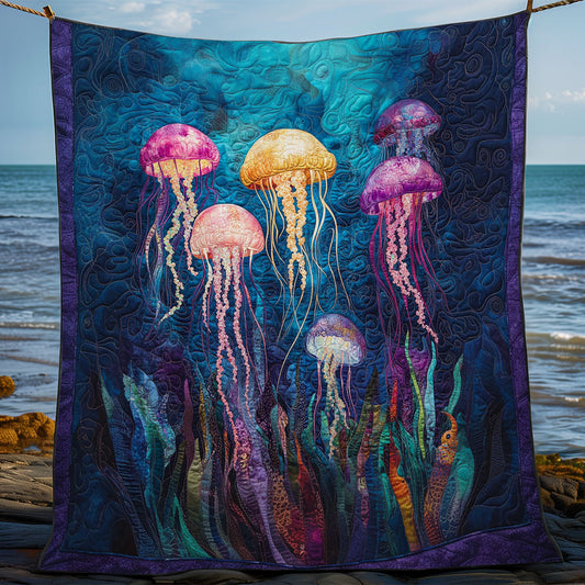 Jellyfish In Ocean WY2702084CL Quilt