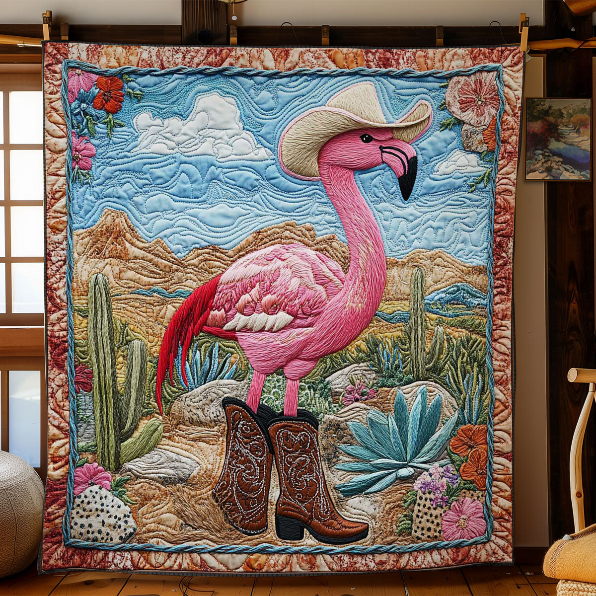 Flamingo Saloon WN1405018CL Quilt