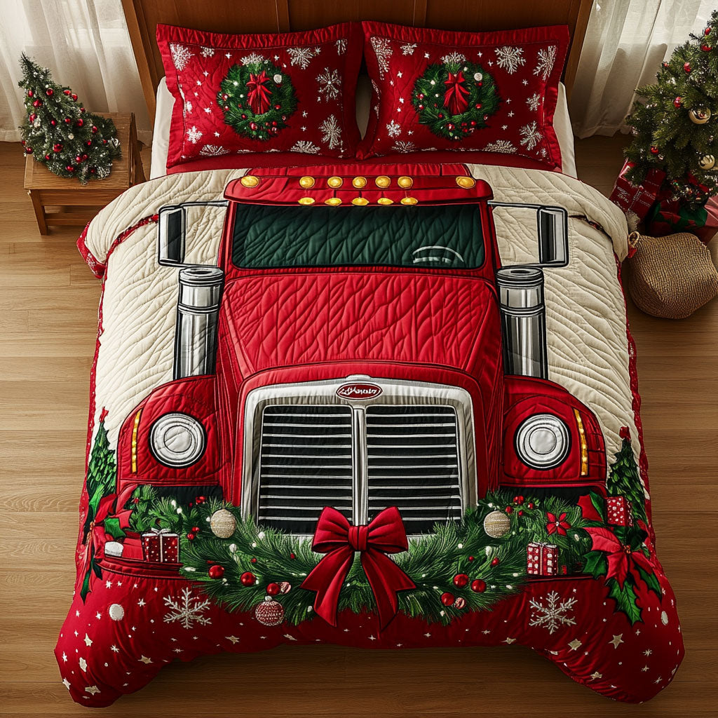 Cozy Christmas Truck CW1111072CL Duvet Cover Set