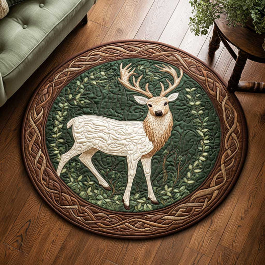 Guardian Deer WN1803014CL Quilted Round Mat